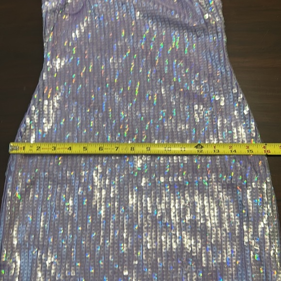 Revolve ASTR the Label Starla Allover Sequin Strappy Midi Dress Lilac size XS - Picture 9 of 12